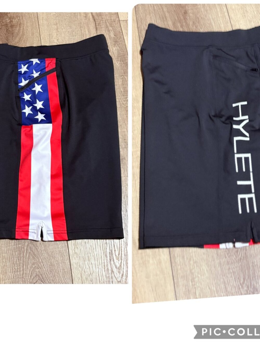 HYLETE Above Knee Gym Shorts Men's Large Patriotic